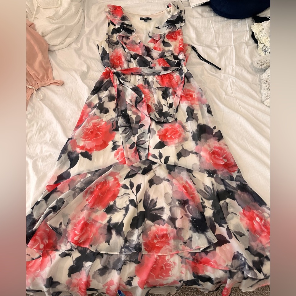 Floral long dress size 10